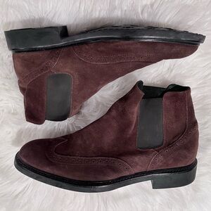 Bugatchi Brescia Brown Suede Chelsea Boot Men's 11 1/2